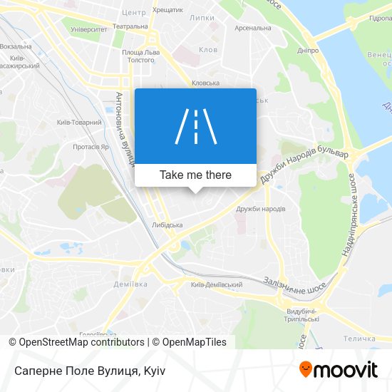 Саперне Поле Вулиця map