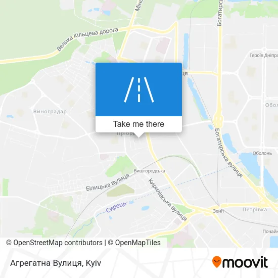 Карта Агрегатна Вулиця