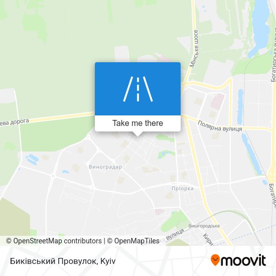 Карта Биківський Провулок