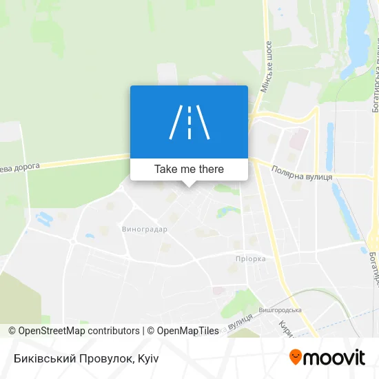Карта Биківський Провулок