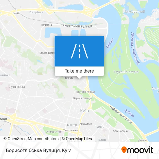 Карта Борисоглібська Вулиця
