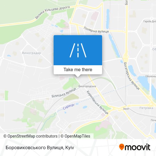 Боровиковського Вулиця map
