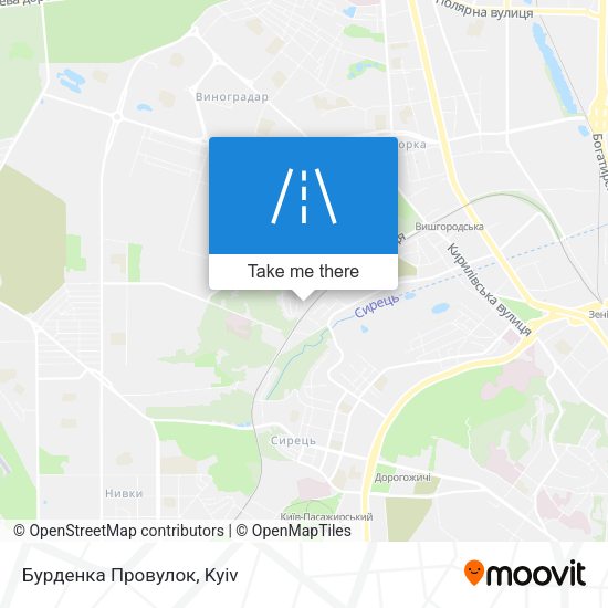 Бурденка Провулок map