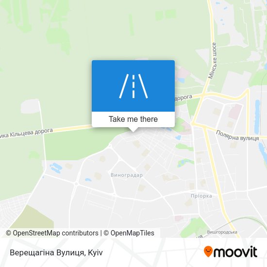 Верещагіна Вулиця map