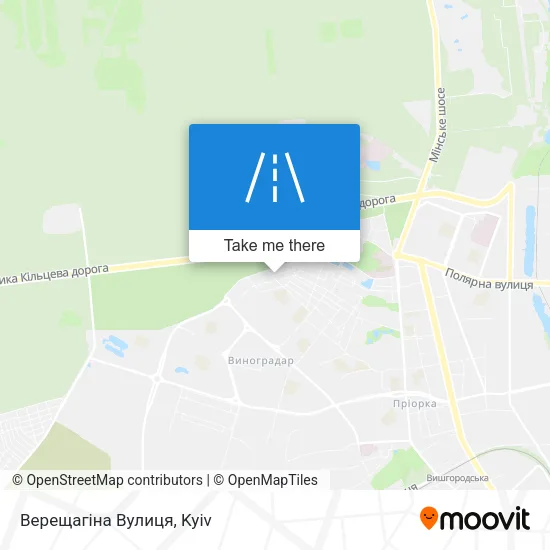 Карта Верещагіна Вулиця
