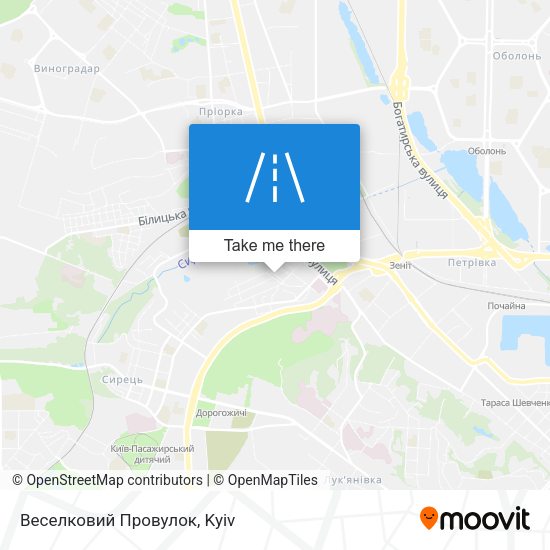 Веселковий Провулок map