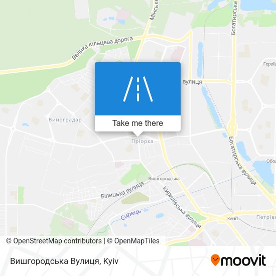 Вишгородська Вулиця map