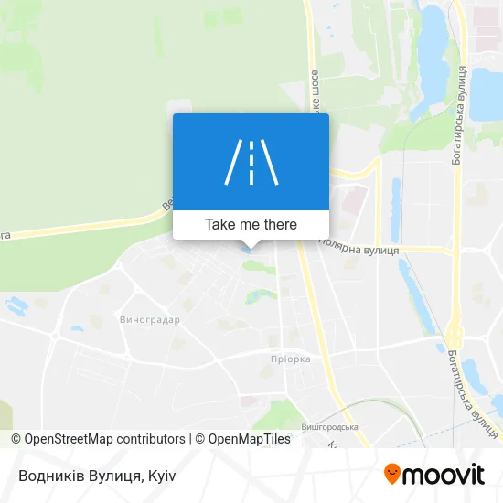 Карта Водників Вулиця