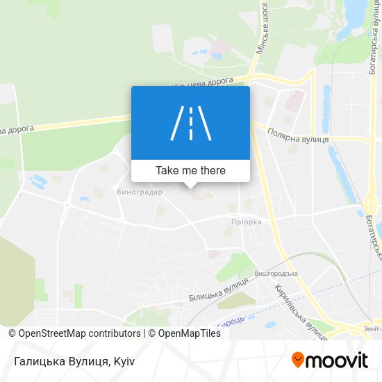 Галицька Вулиця map