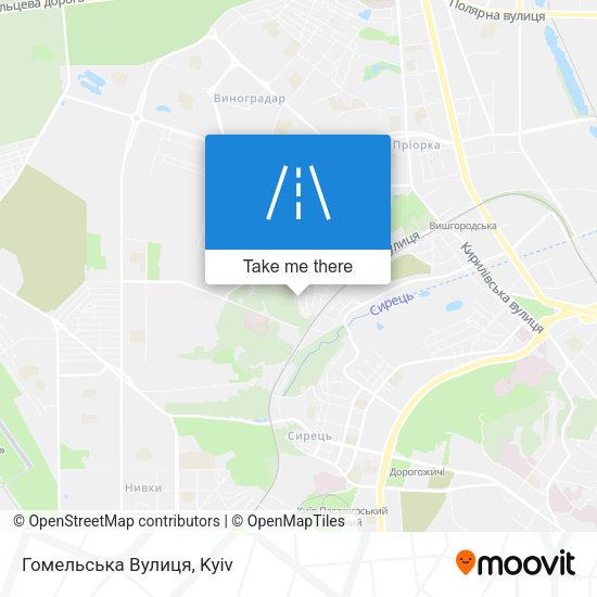 Гомельська Вулиця map