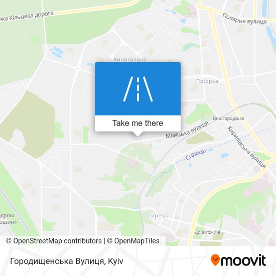 Городищенська Вулиця map