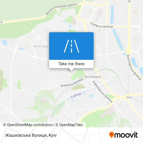 Карта Жашківська Вулиця
