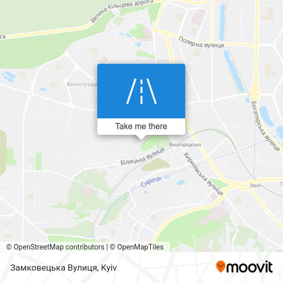 Замковецька Вулиця map