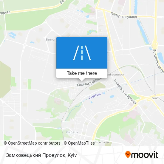 Карта Замковецький Провулок