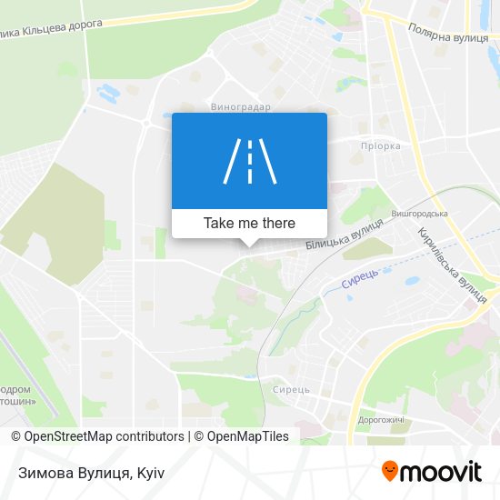 Зимова Вулиця map
