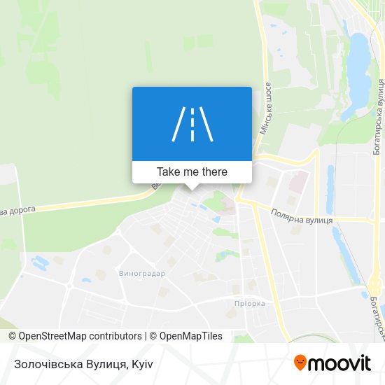 Золочівська Вулиця map
