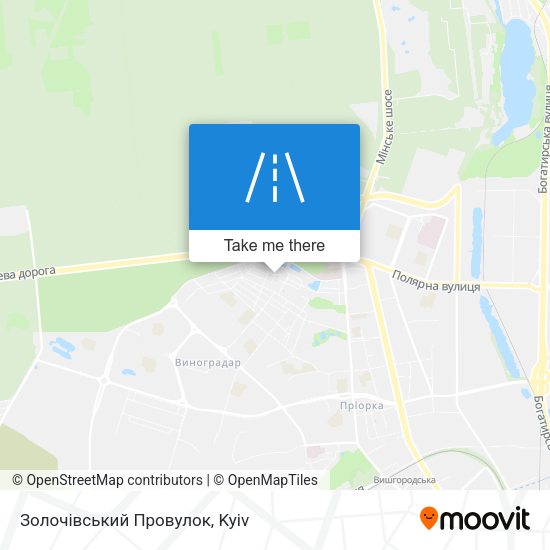 Золочівський Провулок map
