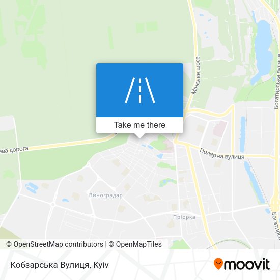 Кобзарська Вулиця map