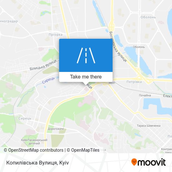 Копилівська Вулиця map