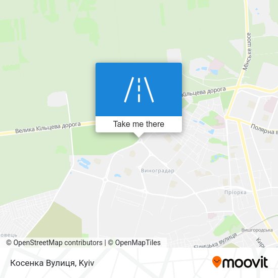Косенка Вулиця map