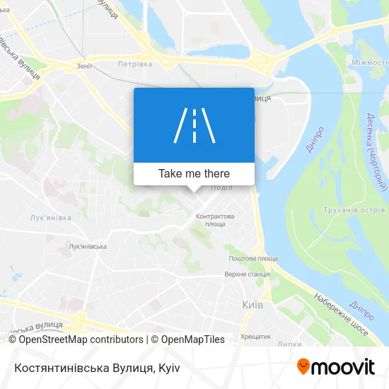 Карта Костянтинівська Вулиця