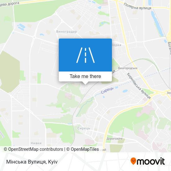 Мінська Вулиця map