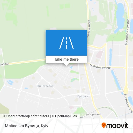 Мліївська Вулиця map