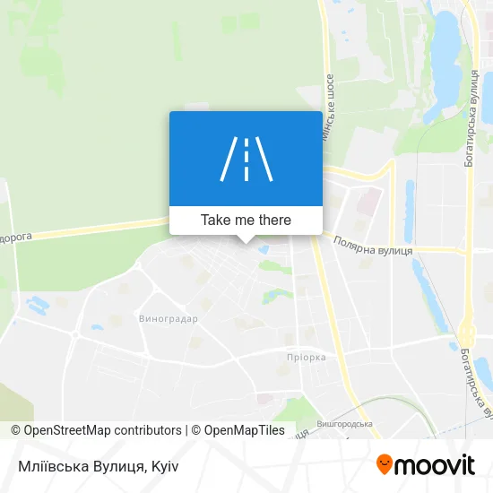 Мліївська Вулиця map