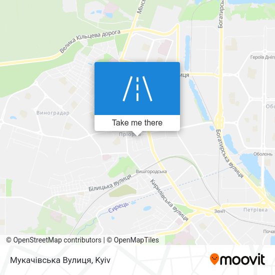 Мукачівська Вулиця map
