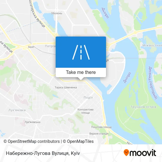 Карта Набережно-Лугова Вулиця