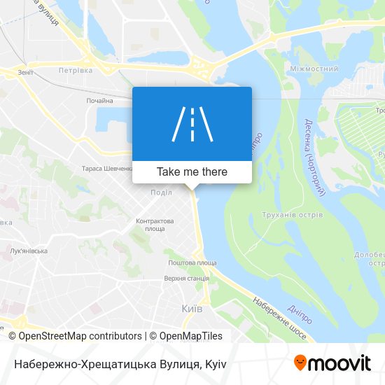 Набережно-Хрещатицька Вулиця map