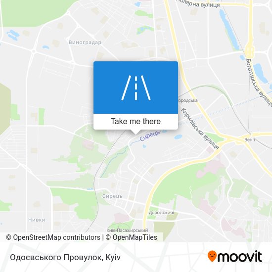 Одоєвського Провулок map