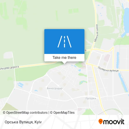 Карта Орська Вулиця