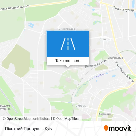 Карта Піхотний Провулок
