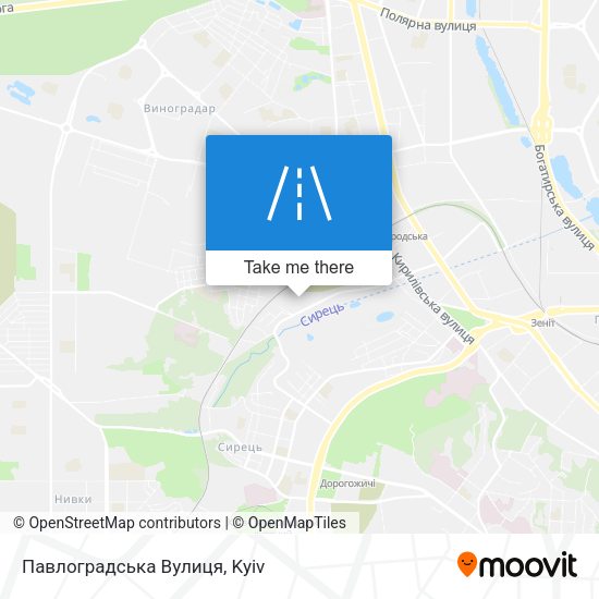 Павлоградська Вулиця map