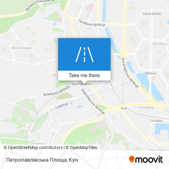 Карта Петропавлівська Площа