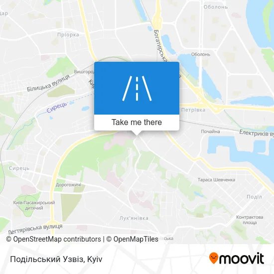 Карта Подільський Узвіз