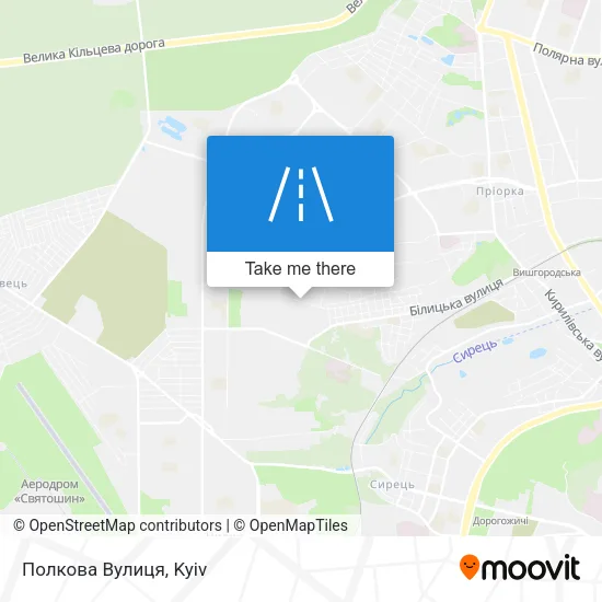 Карта Полкова Вулиця