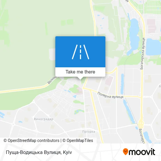 Карта Пуща-Водицька Вулиця