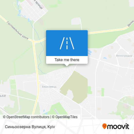 Синьоозерна Вулиця map