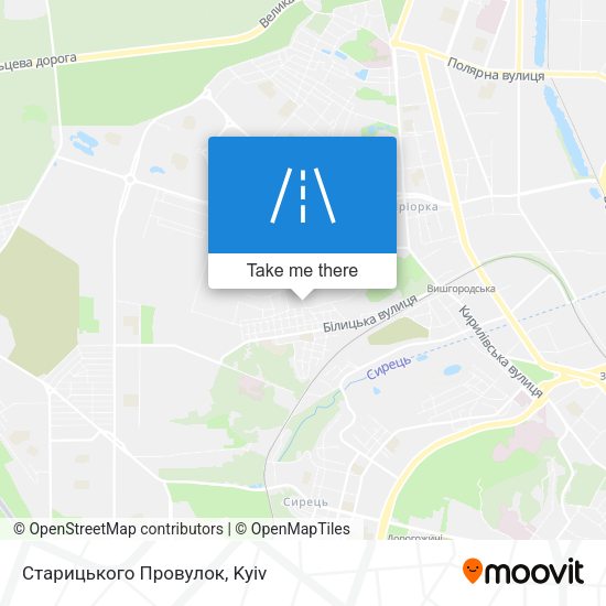 Старицького Провулок map