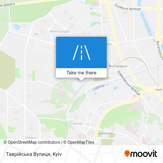 Таврійська Вулиця map