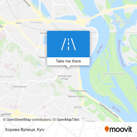 Карта Хорива Вулиця
