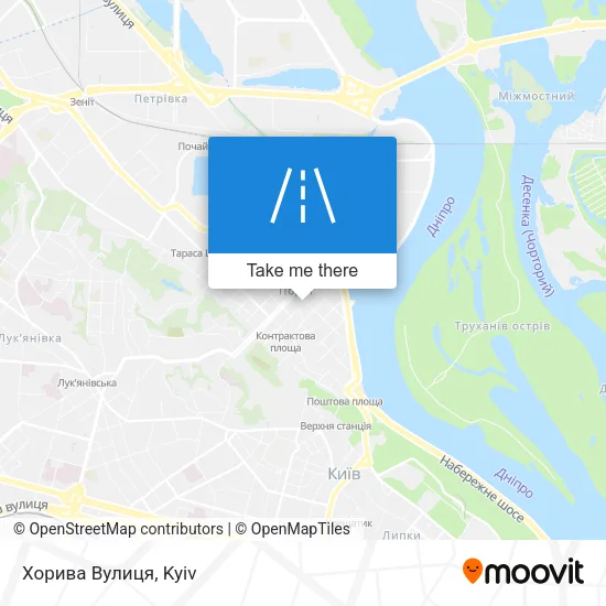 Карта Хорива Вулиця