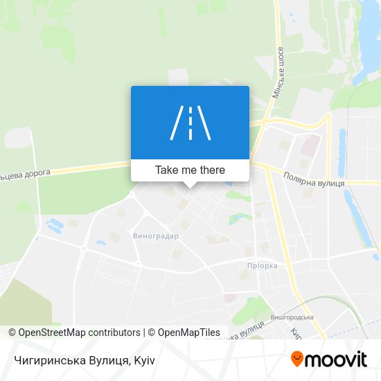 Карта Чигиринська Вулиця