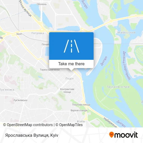 Карта Ярославська Вулиця