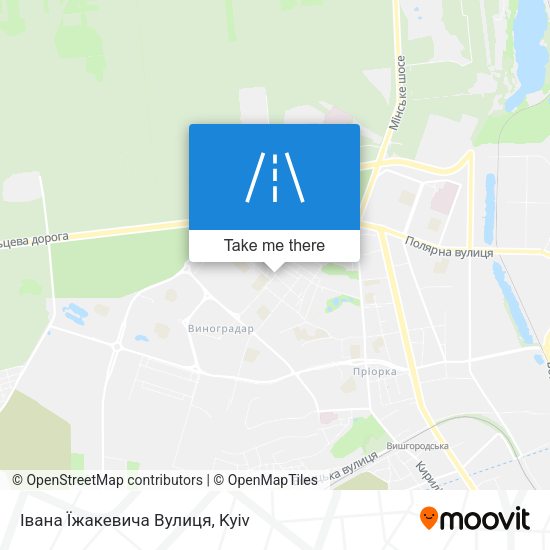 Івана Їжакевича Вулиця map