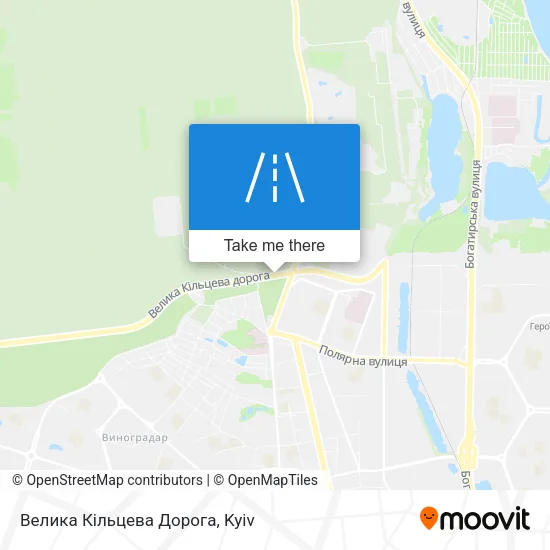 Карта Велика Кільцева Дорога