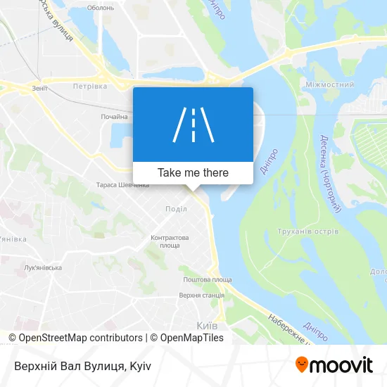 Карта Верхній Вал Вулиця
