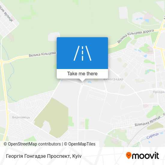 Карта Георгія Гонгадзе Проспект